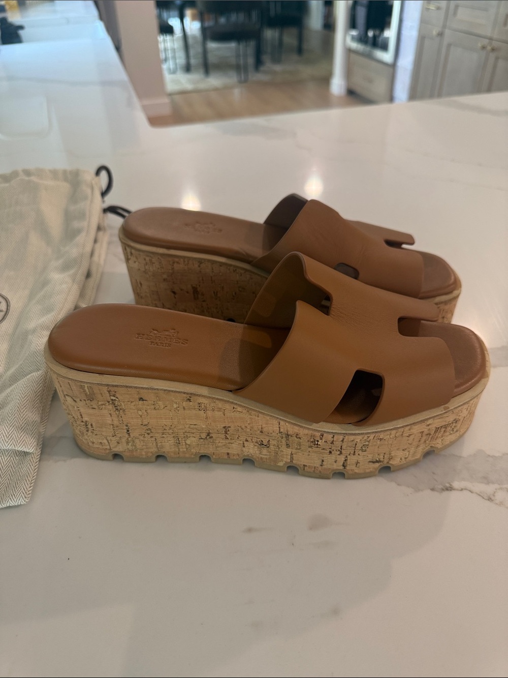 Hermes Platform Sandals